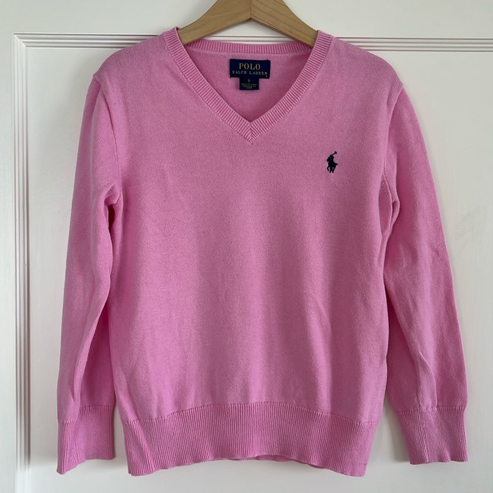 Ralph Lauren cotton v-neck sweater